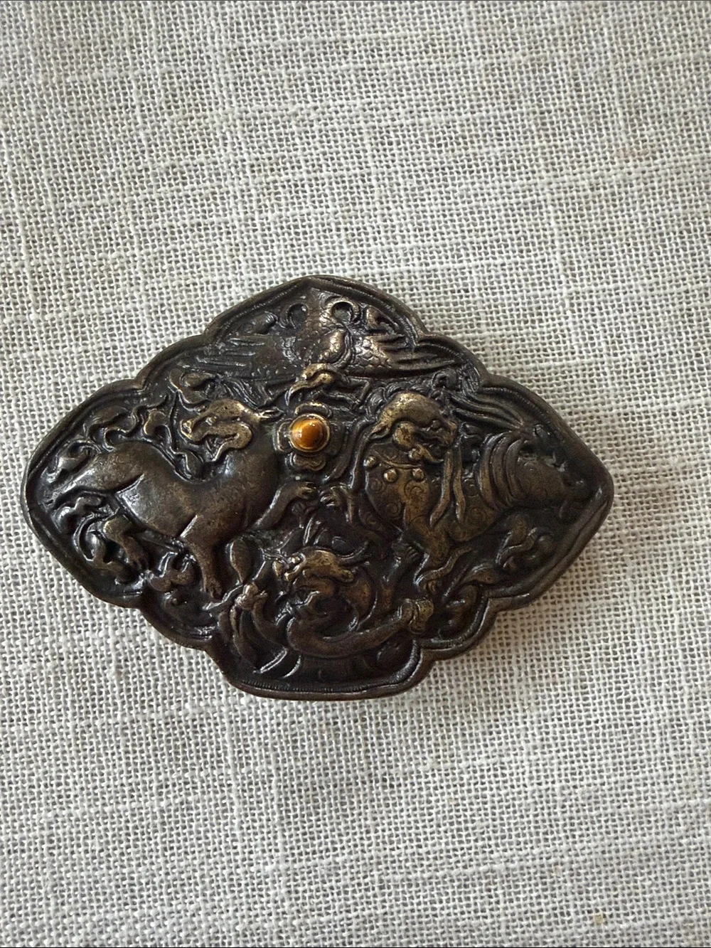 1974 Bergamot Brass Works Belt buckle